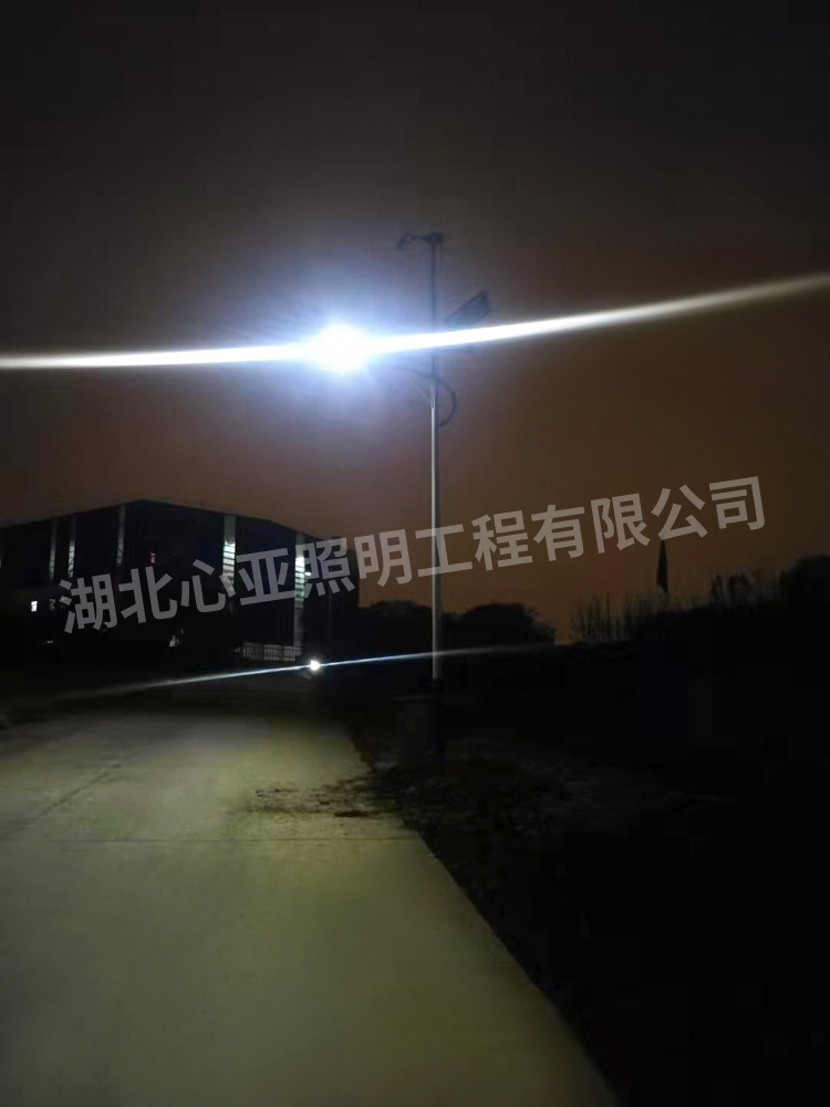 武漢青山區(qū)武鋼金資公司治金渣分公司太陽(yáng)能風(fēng)光互補(bǔ)路燈項(xiàng)目