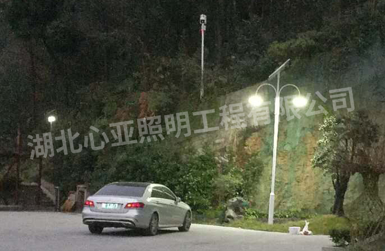 太陽(yáng)能庭院燈安裝完成效果3