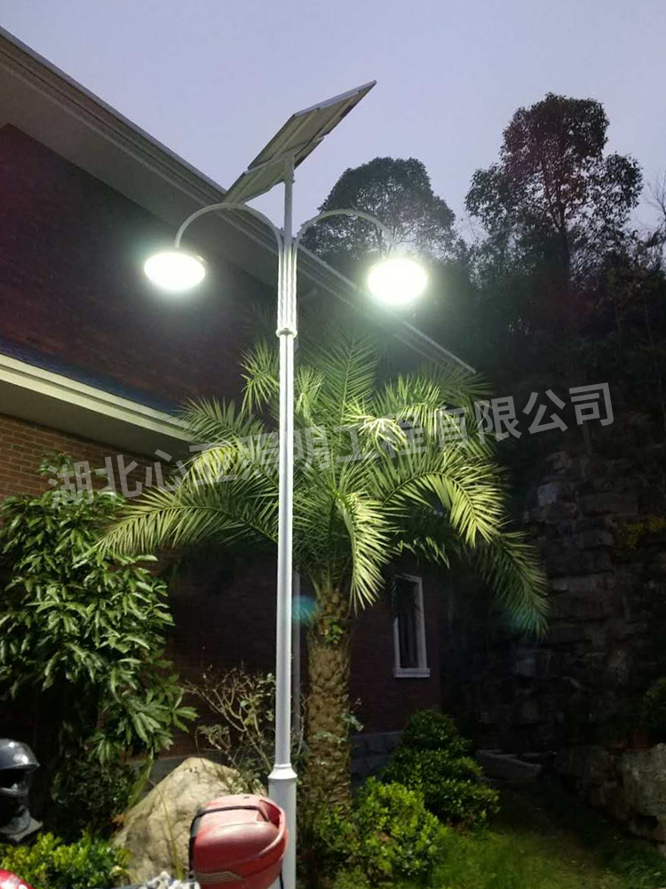 太陽(yáng)能庭院燈安裝完成效果4