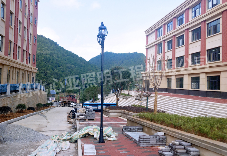 巴東明德外國(guó)語(yǔ)學(xué)校庭院燈照明項(xiàng)目