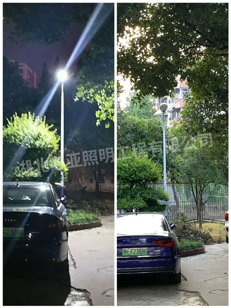 荊門東寶區(qū)福城花園社區(qū)太陽能路燈