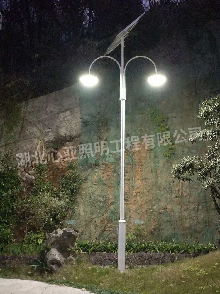 太陽(yáng)能庭院燈安裝完成效果5