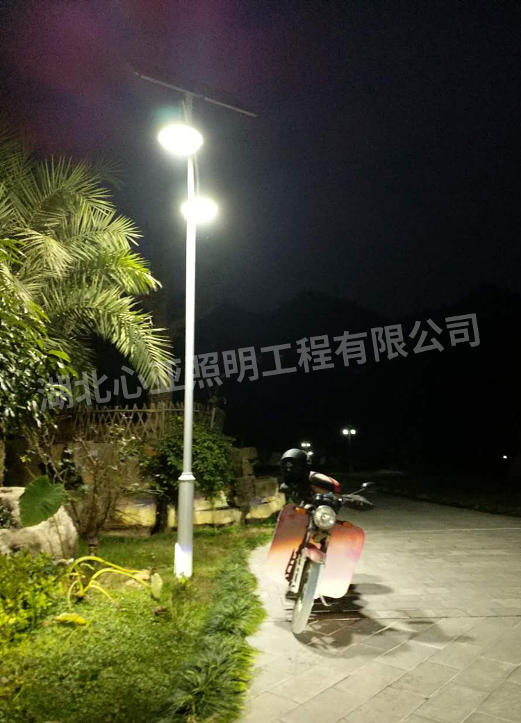 太陽(yáng)能庭院燈安裝完成效果8