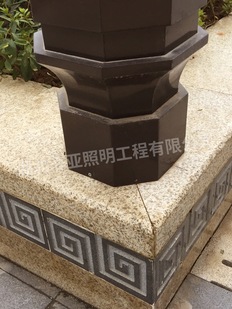 宜昌伍家崗區(qū)中建之星景觀燈照明項目柱頭燈底座